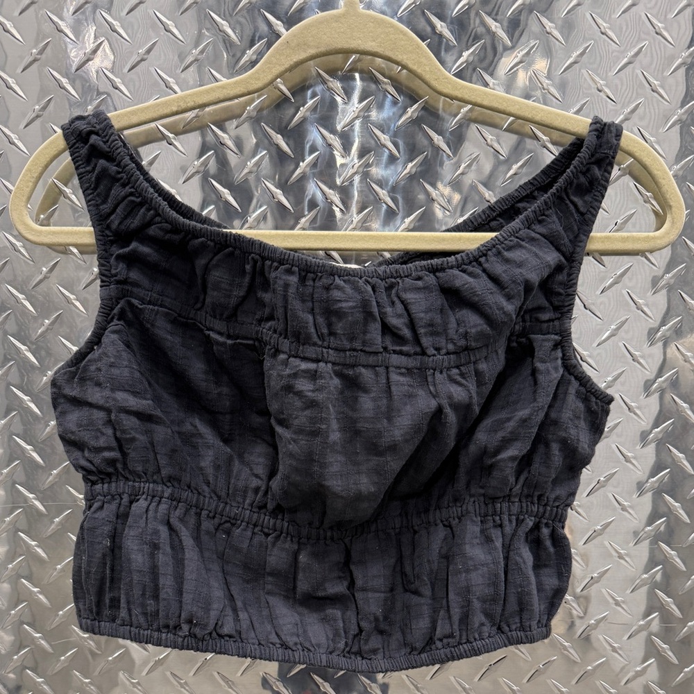 American Eagle Navy Blue Crop Top